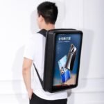 13.3"-32" LCD Backpack Wearable Digital Signage Walking Billboards