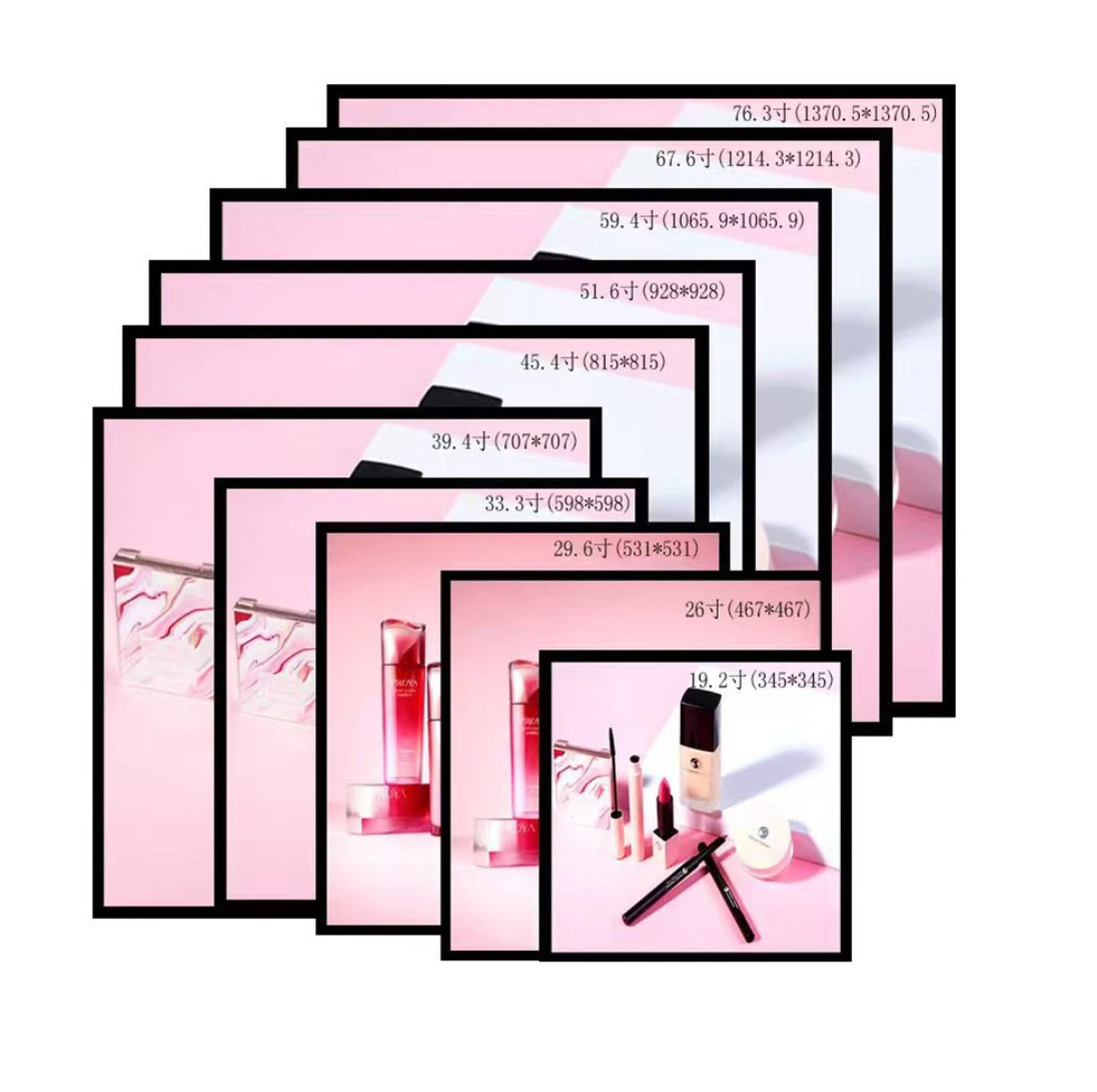 square screen 6 19.2/26/29.6/33.3/39.4/45.4/51.6/52.3 Inch Square LCD Display 1:1 Digital Signage - Image 1